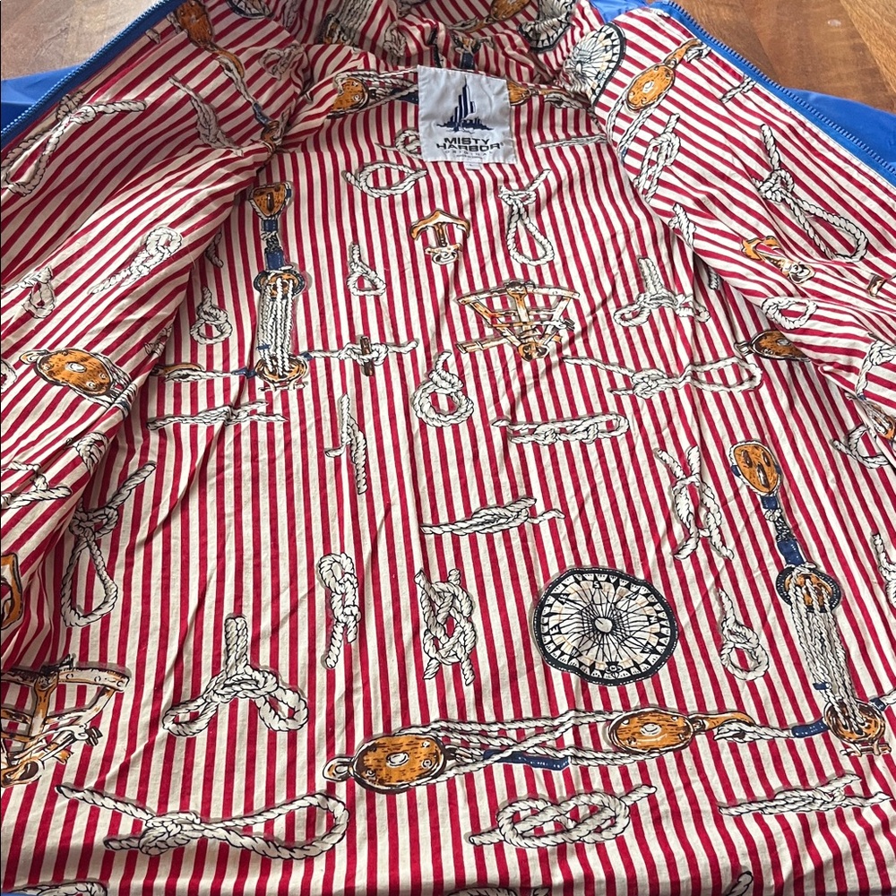 Like new Blue Hooded Misty Harbor rain coat - Picture 12 of 14